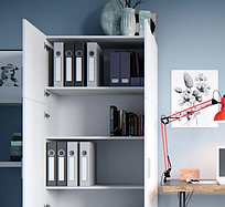 Шафа з полицями, у спальню, у передпокій, в офіс із ДСП