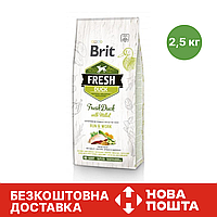 Brit Fresh Duck&Millet Active Run & Work 2,5 кг Брит Фреш утка, пшено Сухой Корм для Взрослых Собак Холистик