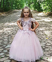 Ошатне святкове випускне дитяче плаття з пишною спідницею No 23-07