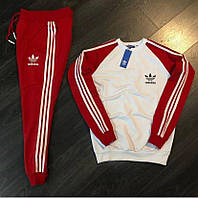 Спортивный костюм Adidas мужской весенний осенний Свитшот + Штаны красный