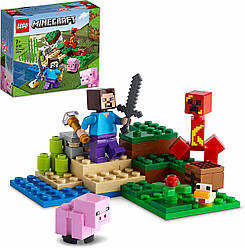 LEGO 21177 Minecraft Засідка Кріпера конструктор лего майнкрафт The Creeper Ambush