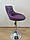 Крісло барне,візажне НС931W, фіолетове, фото 2