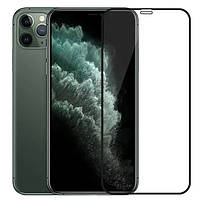 Защитное Стекло для Apple iPhone 11 Pro Max Black 5D 9H Full Glue Полная Проклейка Олеофобное Покрытие