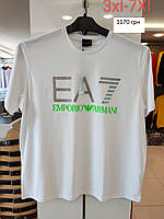 Мужская футболка 5XL 6XL EA7 большого размера Турция