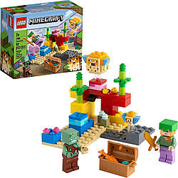 LEGO 21164 Minecraft Кораловий риф конструктор лего майнкрафт The Coral Reef