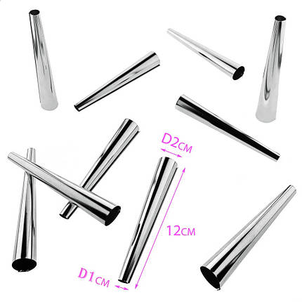 Форми для випічки трубочок у наборі 10 штук L12см D2см d1см, фото 2