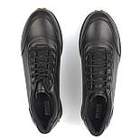 Акція Чорні шкіряні кросівки повсякденні підошва із шипами чоловіче взуття Rosso Avangard Ada Bolt Black, фото 7