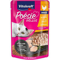 Влажный корм для кошек Vitakraft Poésie Délice pouch 85г (курица в соусе)
