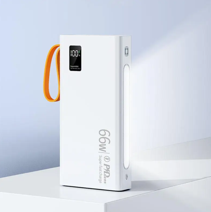 Power bank 40000 mAh Super Fast Charge 66W Зовнішній акумулятор Портативна зарядка Білий Повербанк