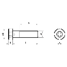DIN 6912 Болт із низькою циліндричною головкою під шестигранник A2, фото 2