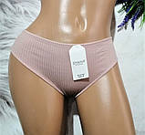 Жіночі трусики бавовна рубчик 44/46р 2 кольори, фото 4