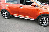 Пороги Kia Sportage R 2010-2015 стиль BMW БЕЗ КРЕПЕЖА, фото 2