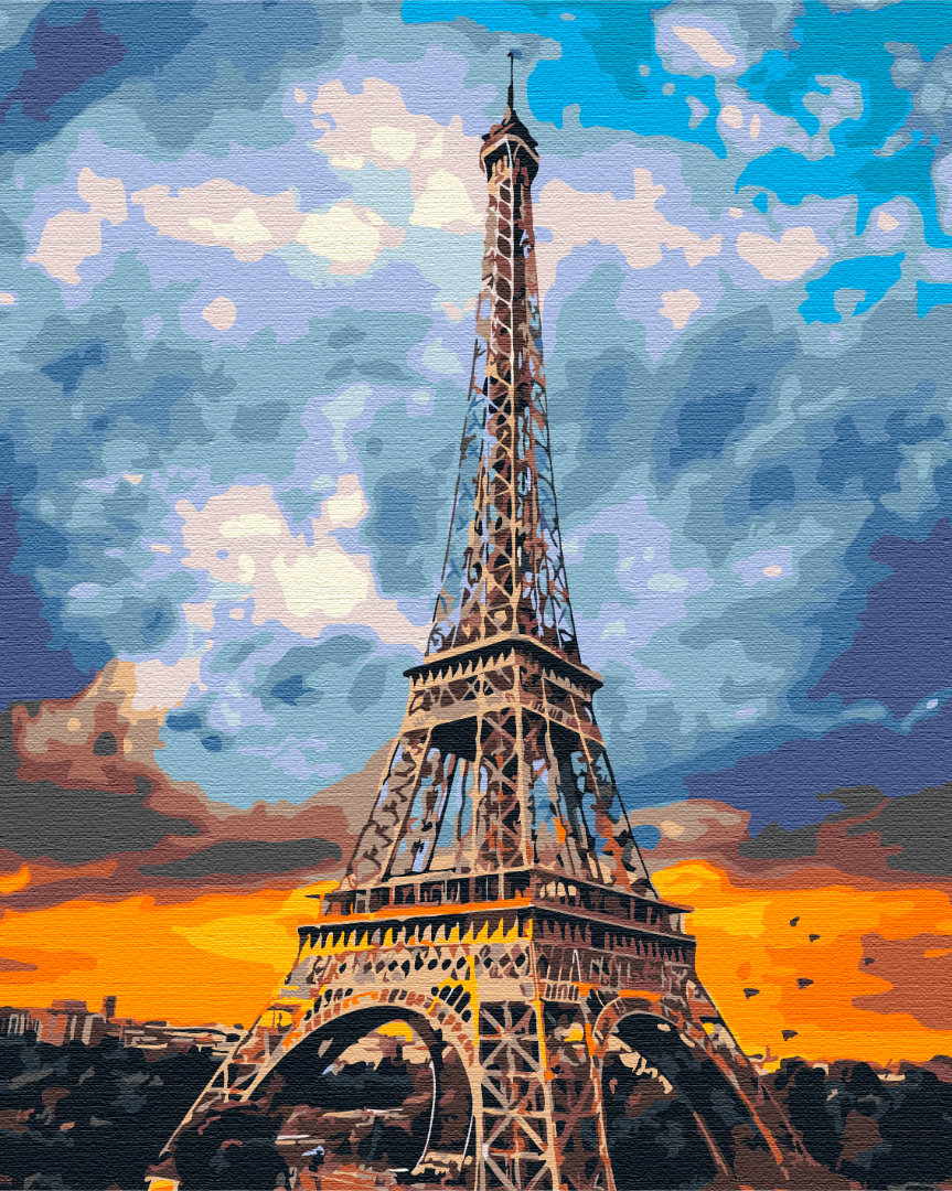Картини за номерами 40×50 см Пейзаж Парижа. Brushme, фото 1