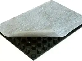 Шиповидная геомембрана Изолит Profi Geo 10 (2*12,5м) з геотекстилем Typar SF 40, гидроизоляция фундаментов