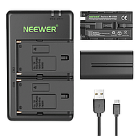 Комплект зарядного устройства Neewer NP-F550 2600mAh для Sony NP F970 F750 F960 F530 F570