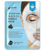 1. Глибокоочисна киснева маска для обличчя Eyenlip Detoxifying Black O2 Bubble Mask Charcoal