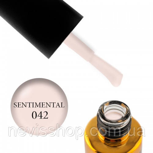 Гель-лак F.O.X Spectrum Gel Vinyl 042 Sentimental, світлий сірий, 7 мл