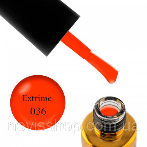 Гель-лак F.O.X Spectrum Gel Vinyl 036 Extreme, кораловий, 7 мл