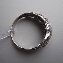 Оригінальне срібне кільце з орнаментом, фото 2