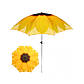 Пляжна парасолька від сонця велика з нахилом Stenson "Подосонух" 2 м Жовта, фото 2