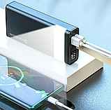 Power bank 30000 mAh Super Fast Charge 22.5W Зовнішній акумулятор Повербанк Портативна зарядка, фото 8