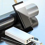 Power bank 30000 mAh Super Fast Charge 22.5W Зовнішній акумулятор Портативна зарядка Повербанк Чорний, фото 3