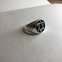 Крутое винтажное металлическое кольцо в стиле панк, размер 20