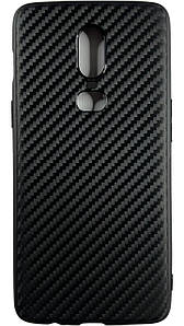 TPU чохол накладка Carbon для OnePlus 6 (на ванплас 6) чорний
