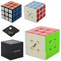 Кубик Рубіка 128 (10шт) 7,5см, 3види, в кор-ці, 9,5-9,5-9,5см