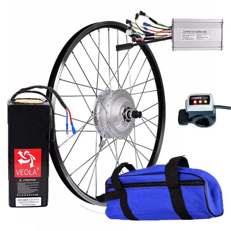 Електровелонабір 48В 500Вт XF15R + літієва АКБ 9Аг/15А (задній) + круїз, фото 1