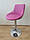 Крісло барне, візажне НС1054W, рожеве, фото 2