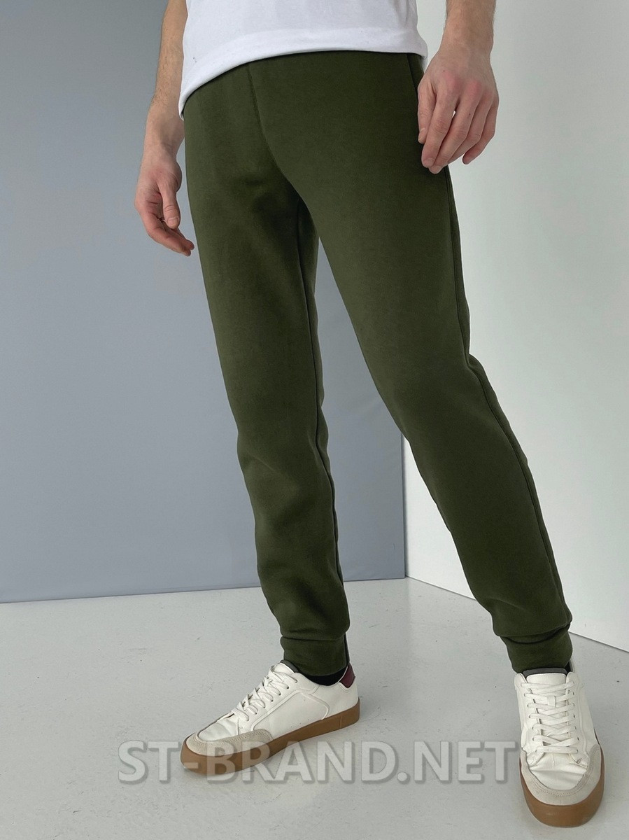 M,L,XL,2XL. Мужские спортивные штаны на манжете, утепленные, зима, осень-весна - хаки - фото 4 - id-p1777767045