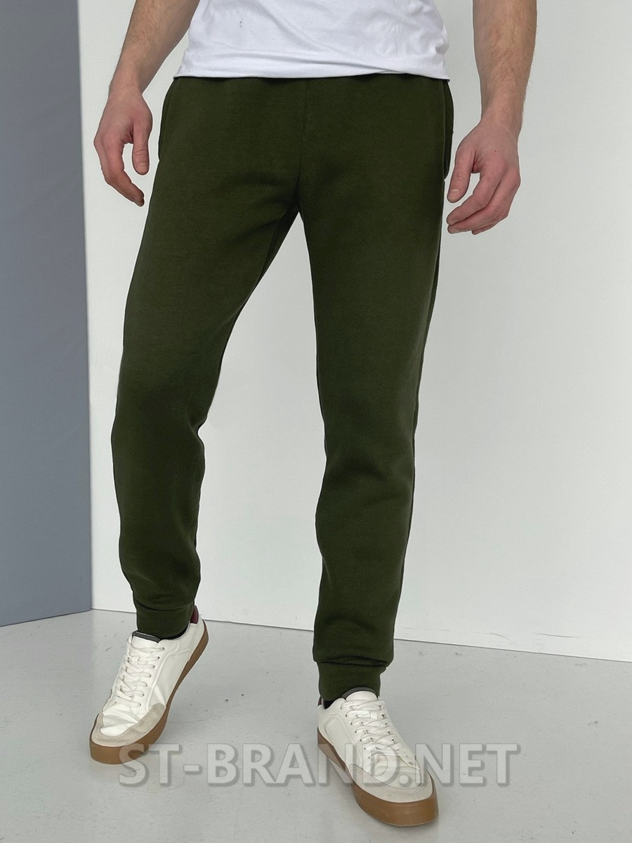 M,L,XL,2XL. Мужские спортивные штаны на манжете, утепленные, зима, осень-весна - хаки - фото 7 - id-p1777767045