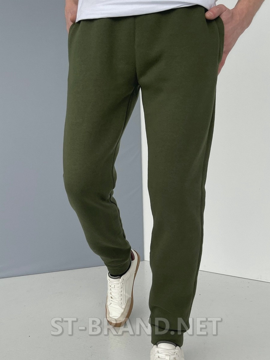 M,L,XL,2XL. Мужские спортивные штаны на манжете, утепленные, зима, осень-весна - хаки - фото 8 - id-p1777767045