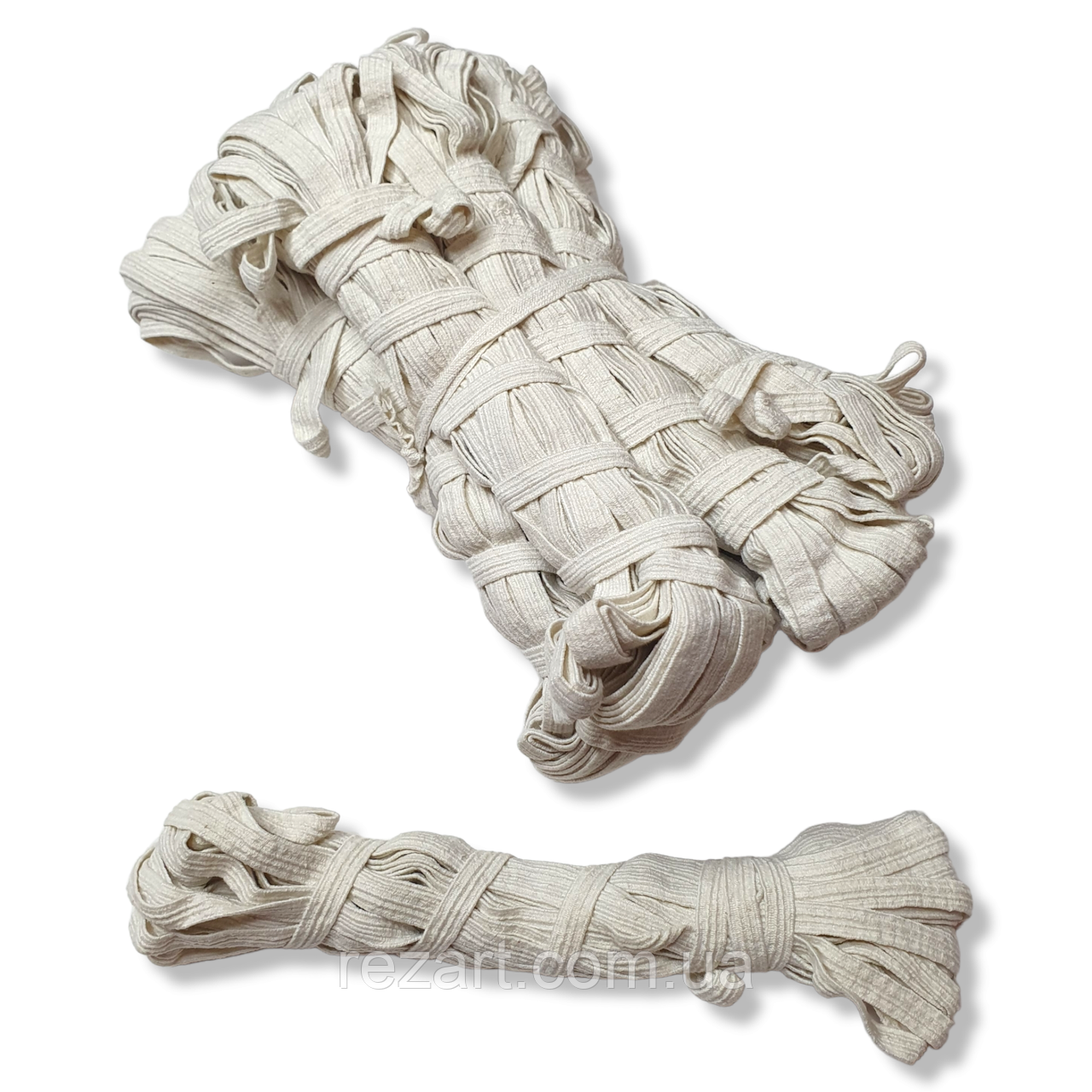 Гумка білизна хб 10 м колір слонової кістки (паковання 10 шт) Україна