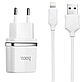 ЗЗП адаптер 220V HOCO C11 Smart 1USB + кабель iPhone 1A, фото 2