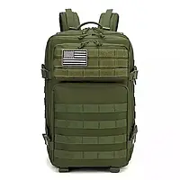 Военный рюкзак 45 л. Yakeda, Олива, тактический рюкзак для военных, армейский рюкзак для солдат