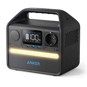 Портативна зарядна станція Anker 521 PowerHouse 256 Вт/год 200Вт (Черный)