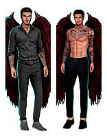 Дакiмакура 150 х 50 см Люцифер Клуб Романтики Подушка з наволочкою обнімашка аніме