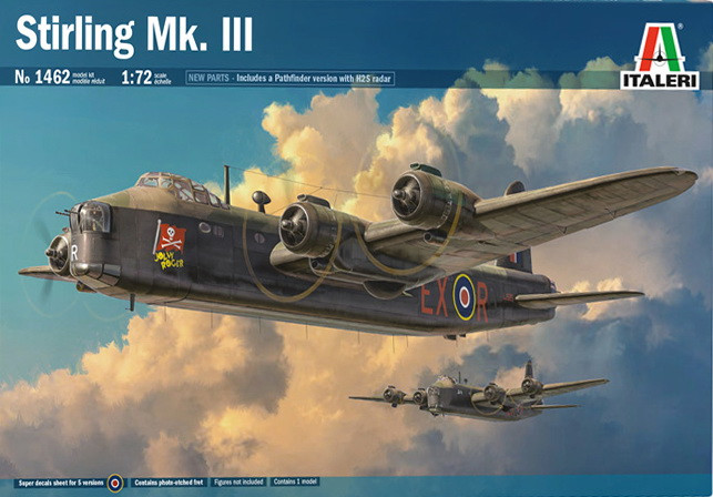 Пластикова модель 1/72 Italeri 1462 британський важкий бомбардувальник Stirling Mk.III