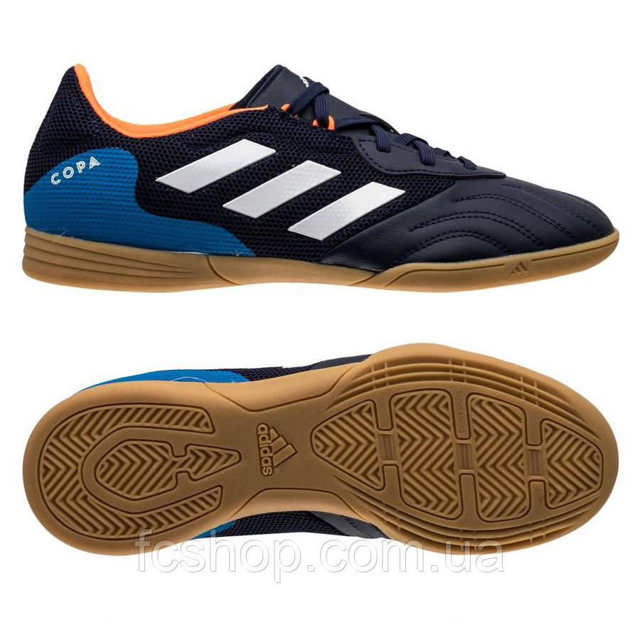 Футбольні футзалки дитячі COPA SENSE.3 IN GW7408, Темно-синій, Розмір (EU) — 38, фото 1