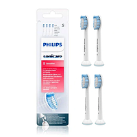 Насадки для зубной щетки Philips Sonicare Sensitive 4 шт зубных насадок Филипc для чувствительных зубов HX6054