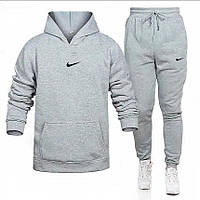 Мужской спортивный костюм Nike весна осень худи + штаны серый