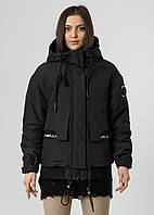 Куртка жіноча демісезонна чорна Towmy