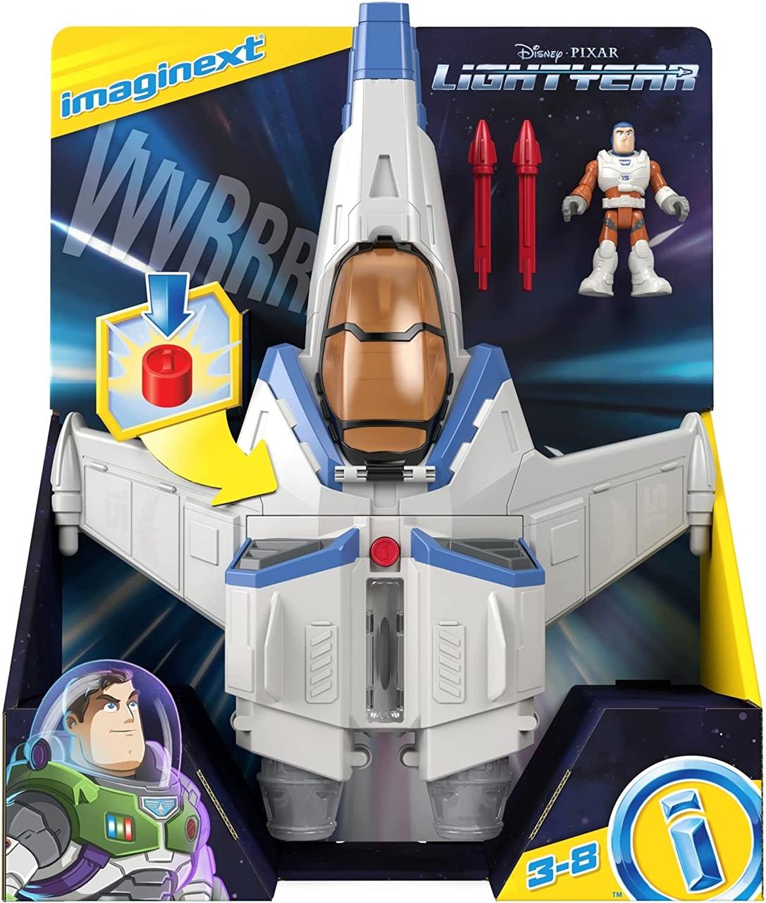 Disney Pixar космічний корабель із фігуркою Базза Лайтера Imaginext Disney Pixar Світло та Звук XL Lightyear 15