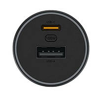Автомобільний зарядний пристрій Xiaomi Mi Car Charger 1A1C 100W (CC07ZM), фото 5