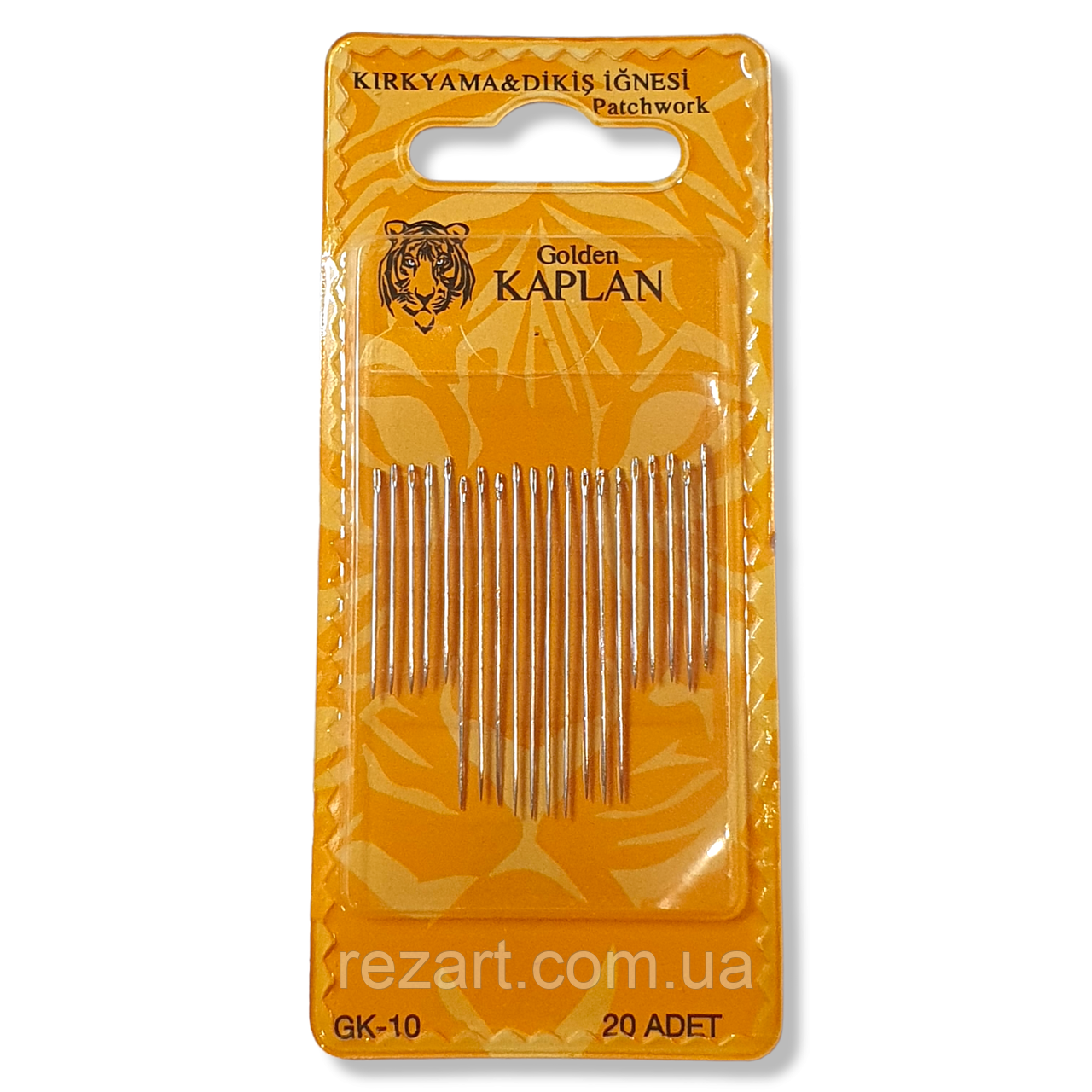 Набір голок для ручного шиття GOLDEN KAPLAN (20 шт.) (10 пластин паковання) Фабричний Китай