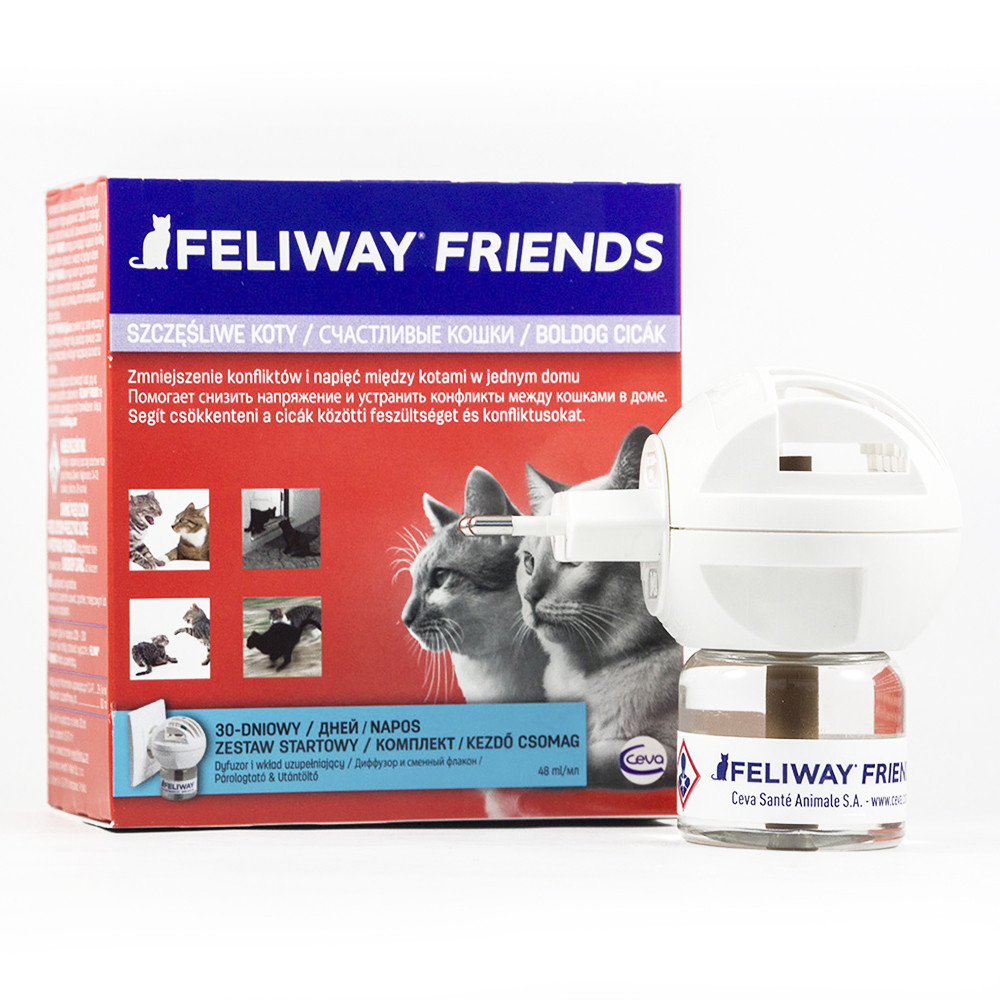 Ceva Feliway Friends (Фелівей Френдс) дифузор + змінний блок–заспокійливий засіб для котів під час стресу,48мл