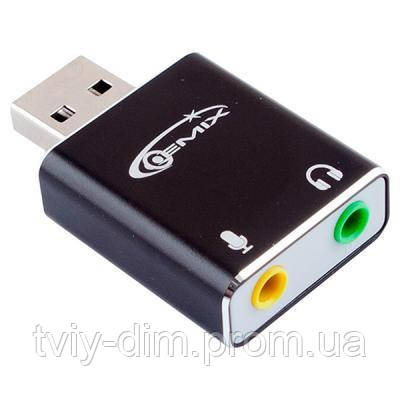 Звуковая плата GEMIX SC-01 sound card 7.1 (04700024) (код 1127303)