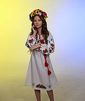 Детское вышитое платье вышиванка "Марыся" р.104 98-152